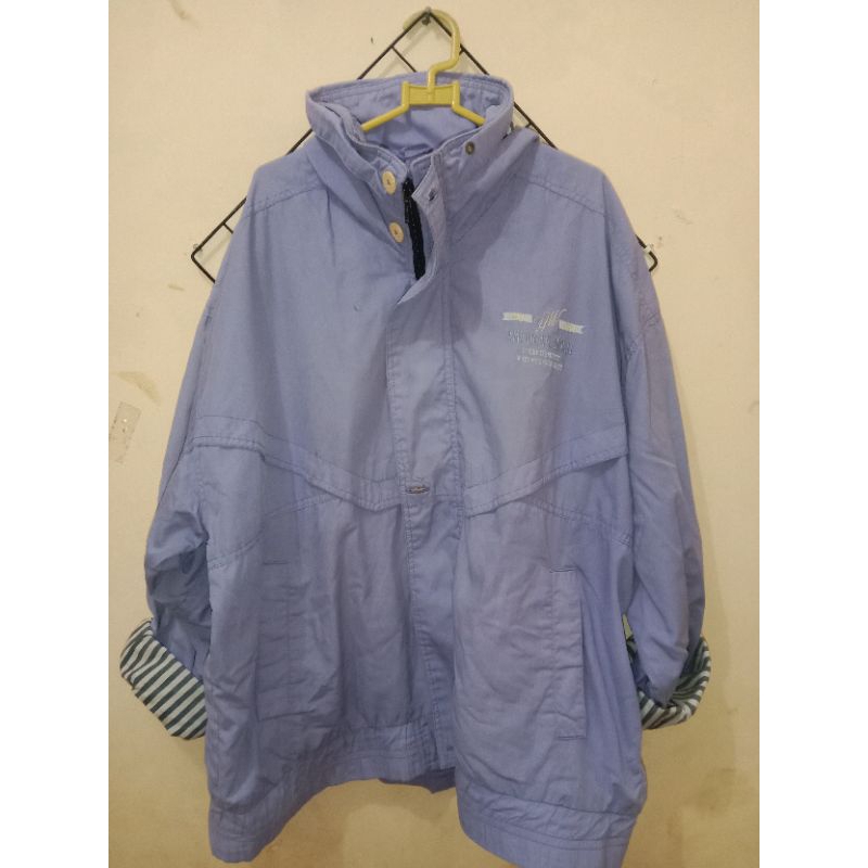 Jaket tebal warna ungu jaket gunung preloved ld 120 pj 65