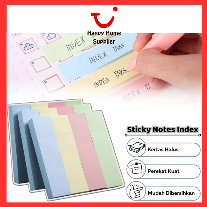 

[COD]Sticky Note Index 76x76MM 100 Lembar / Kertas Catatan Kecil Untuk Pembatas Halaman Pengingat Tugas Sekolah Pekerjaan Job Reminder / Mini Notes Stick Paper / Memo Pesan Tempel Halaman Buku Meja Kerja Komputer Telepon Warna Macaron Pastel Soft Colour
