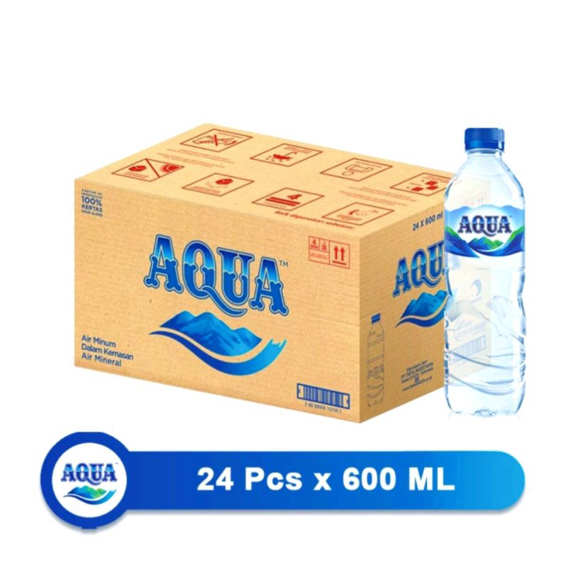 

AQUA Botol Tanggung 600ml 1 dus isi 24