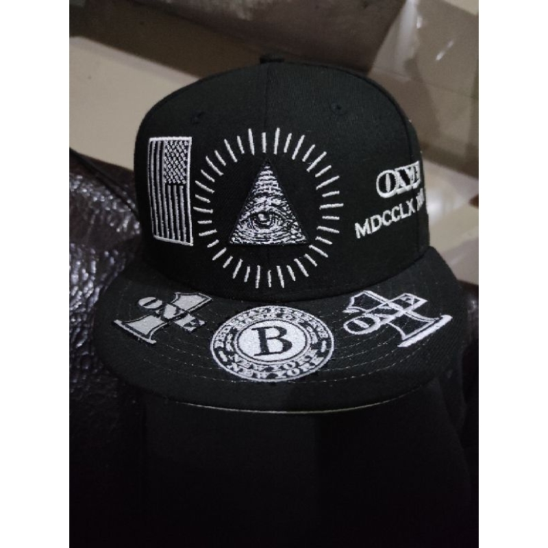 Topi snapback New Era Full Logo 1$Dollar Amerika 🇺🇸🇺🇸🇺🇸 Original