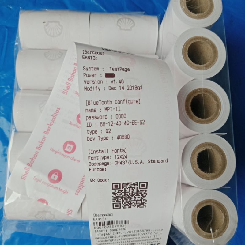 

Kertas thermal shell ukuran 57x37 paket 10 roll