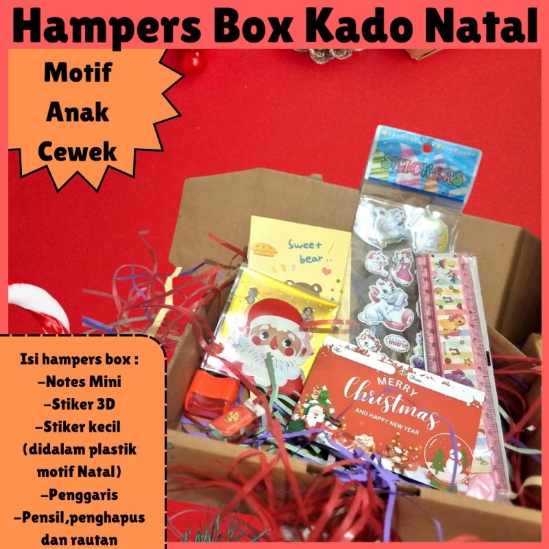 Hampers Anak / Kado Natal / Hampers Hadiah Natal Buat Anak / Kado Natal / Xmas Gift / Souvenir / Had