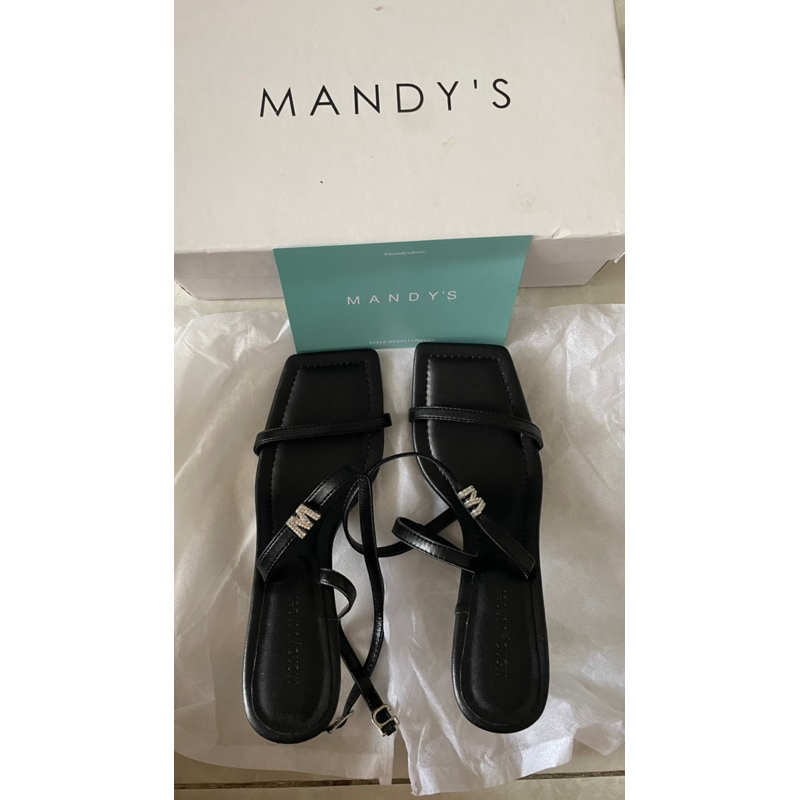 Mandy's Heels Kulit Hitam