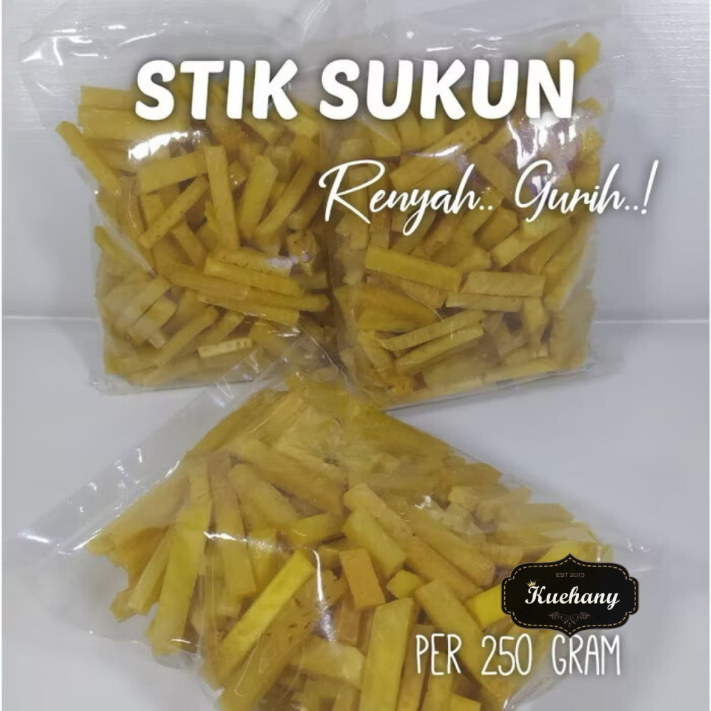 

STIK SUKUN KERIPIK SUKUN KRIPIK SUKUN RENYAH GURIH TERLARIS 250GRAM