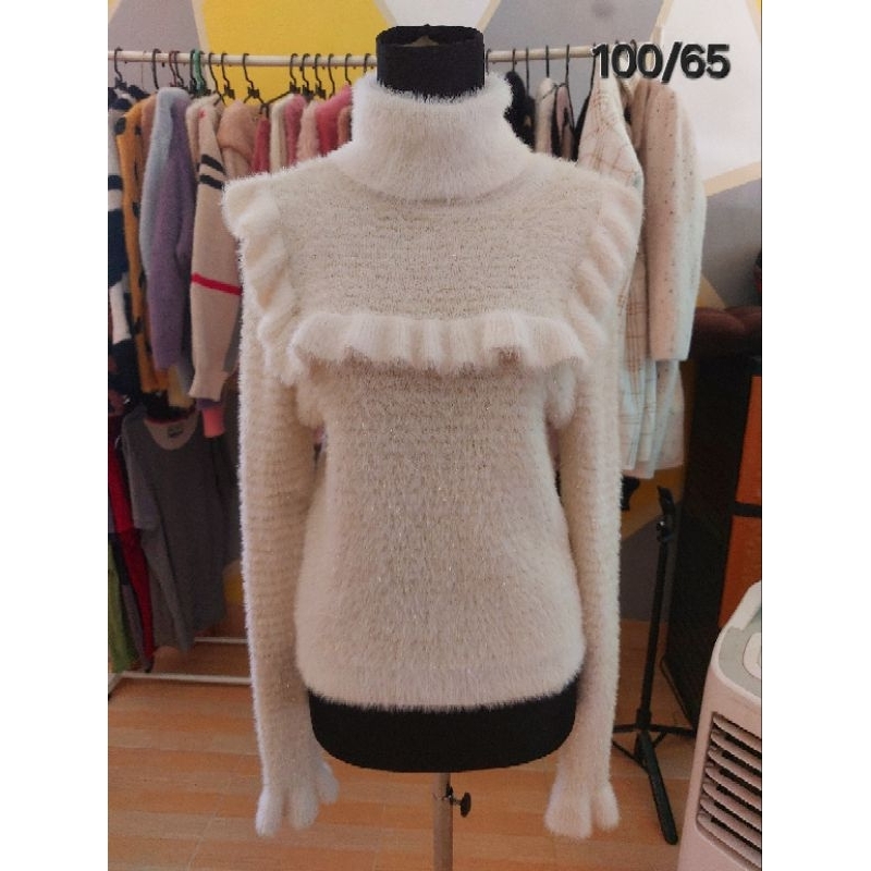 Sweater Turtleneck Fuzzy Original Zara