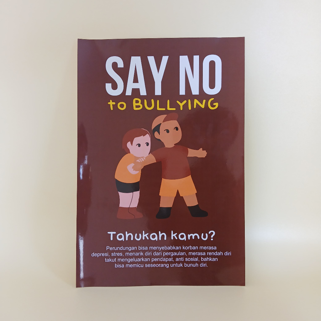 Poster Stop Bullying - Poster Bahaya Bullying - Poster Say No To Bullying - Poster Sekolah