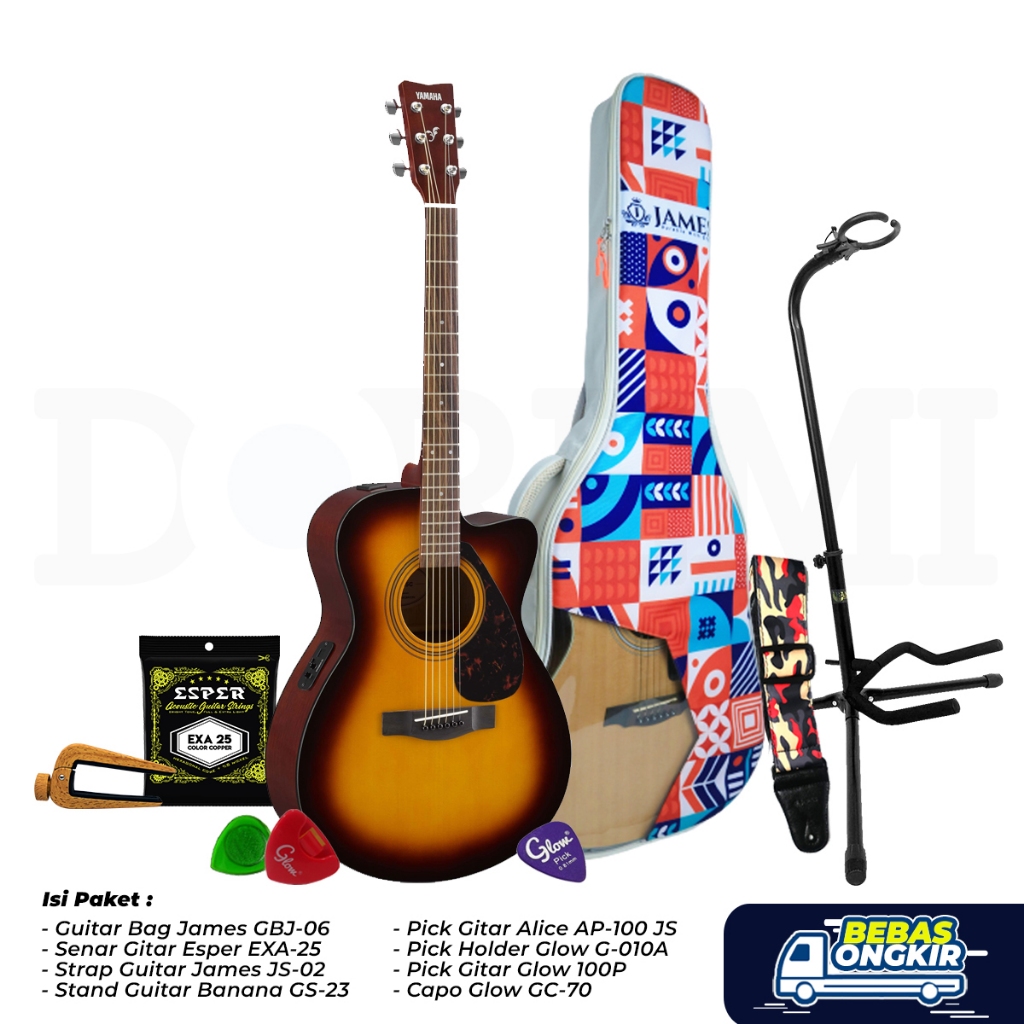 Paket Fancy Yamaha Akustik Elektrik FSX315C / FSX-315C / FSX 315 C