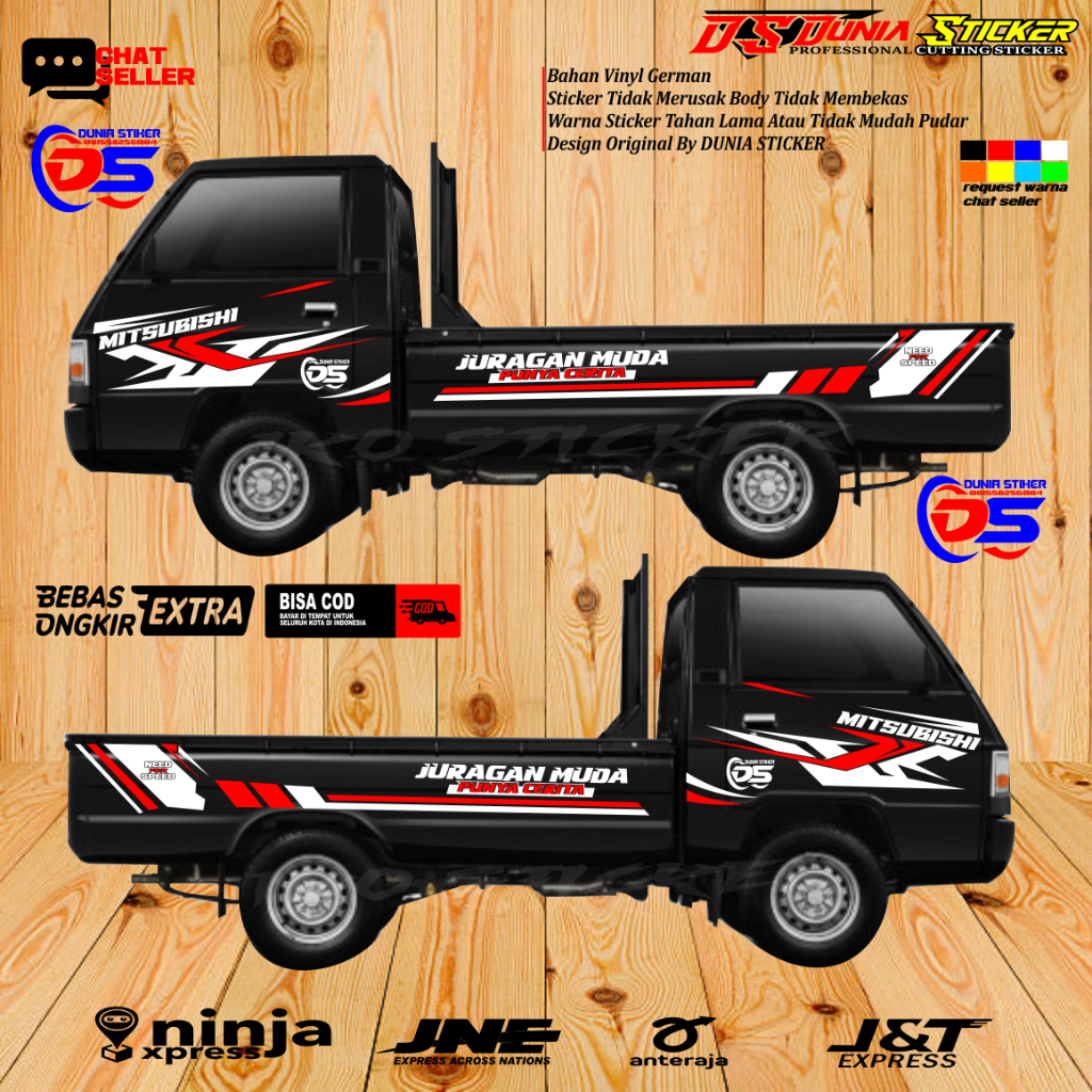 New Sticker Stiker Mobil Pick Up L300 Sticker Variasi Buat Samping Mobil Pick Up L300 Sticker Akseso