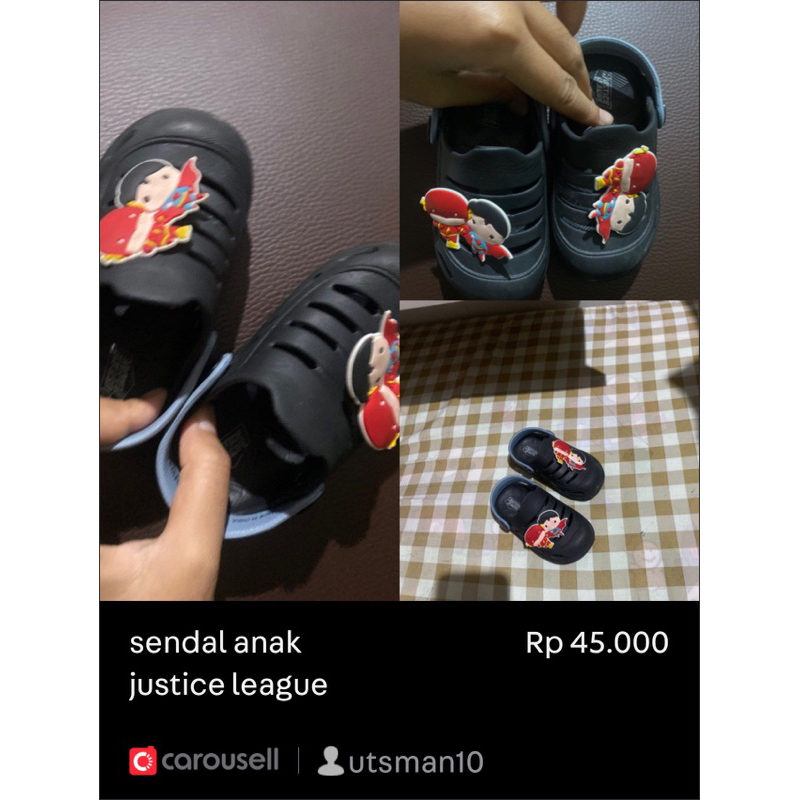 Sendal Anak Justice League