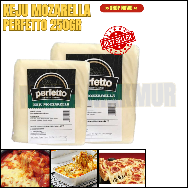 

Keju Melted Mozarella Perfetto 250 GR