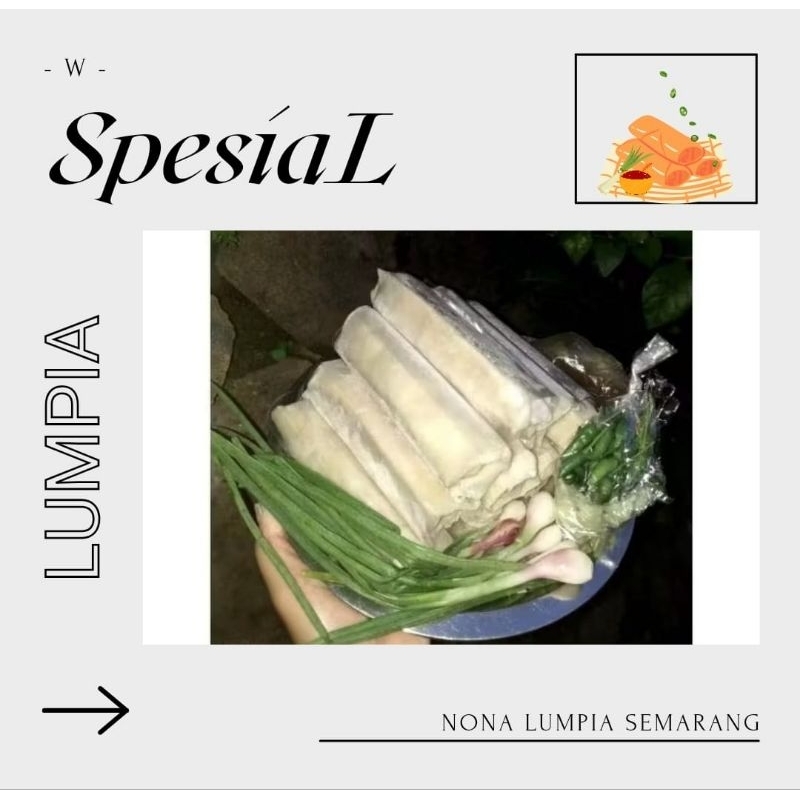 

Jumbo Lumpia isi 10pc semarang special rasa udang ayam rebung dan telur