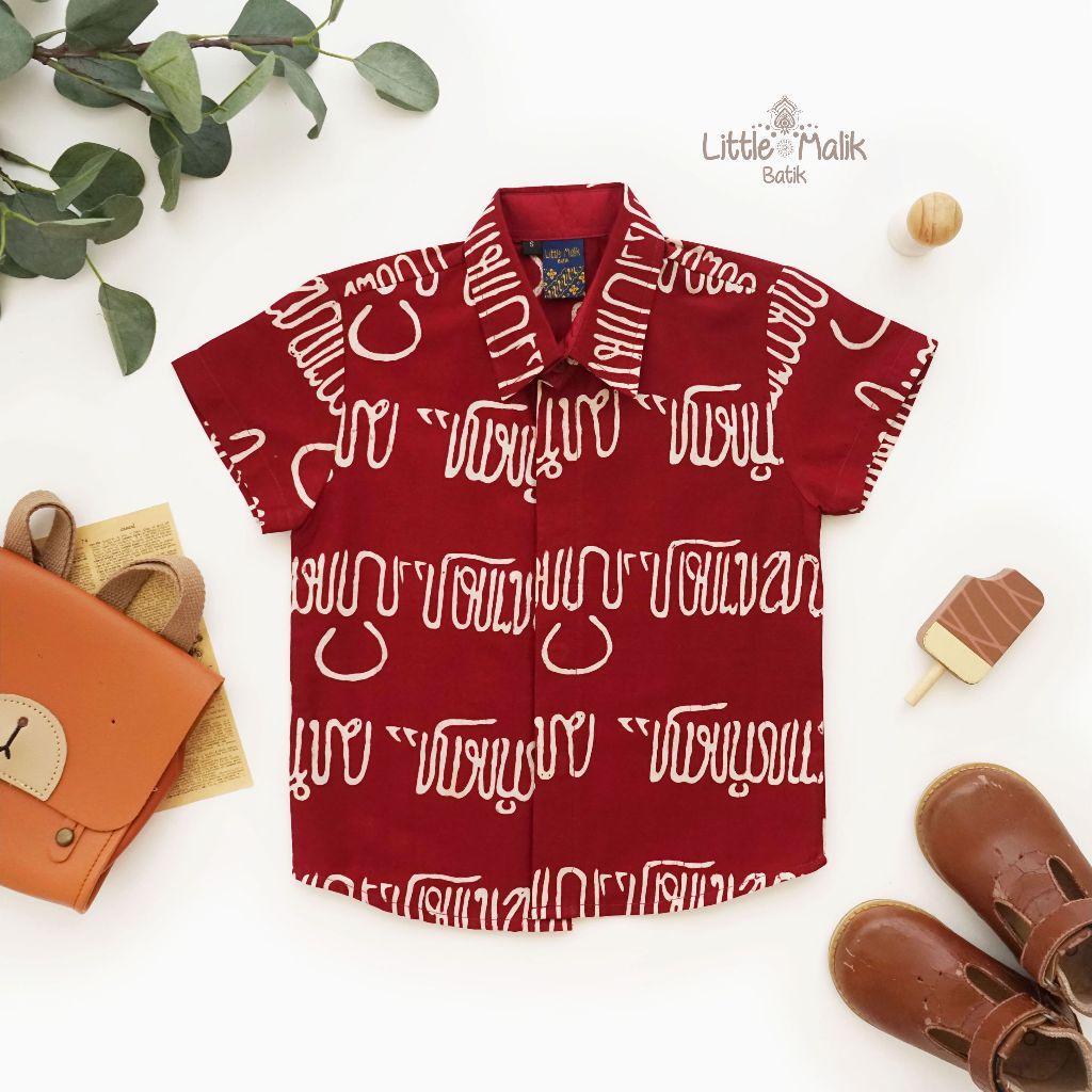 Kemeja Batik Anak Lengan Pendek By Little Malik Batik, Garutan