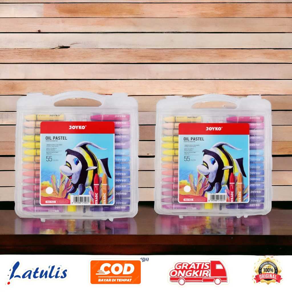 

OIL PASTEL JOYKO OP-55S (PP. CASE) / JOYKO OIL PASTEL 55 WARNA OP55S PP CASE ALAT MENGGAMBAR ANAK