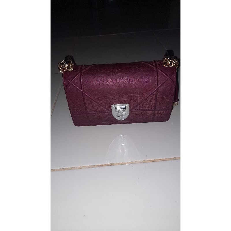 Preloved Tas Wanita Jelly Warna Merah