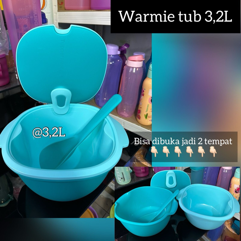 warmie tub 3,2 L tupperware set prasmanan tempat penyajian makanan
