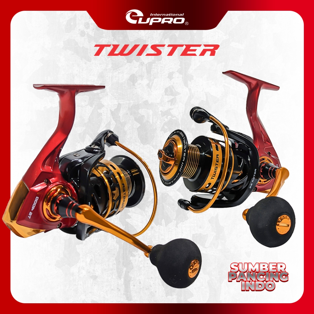 EUPRO Reel Pancing Spinning TWISTER 3000 4+1BB Reel Pancing Kolam Galatama Casting Power Handle