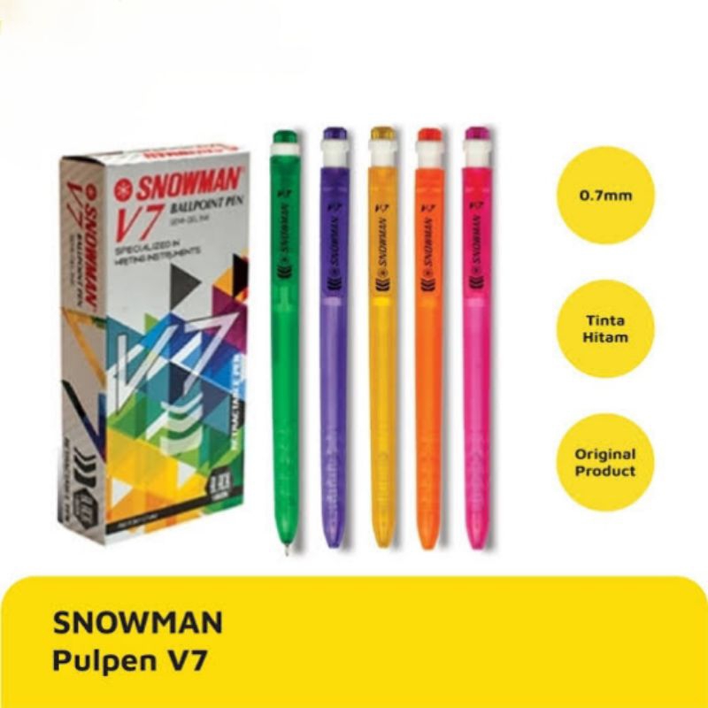 

pen snowman V7 1box 12pcs