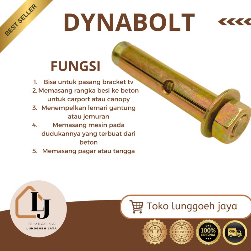 Dynabolt  | beton | Dynabolt M8 x 65 | Dynabolt M10 x 50 | Dynabolt M10 x 65 |  M10 x 77 | M10 x 97