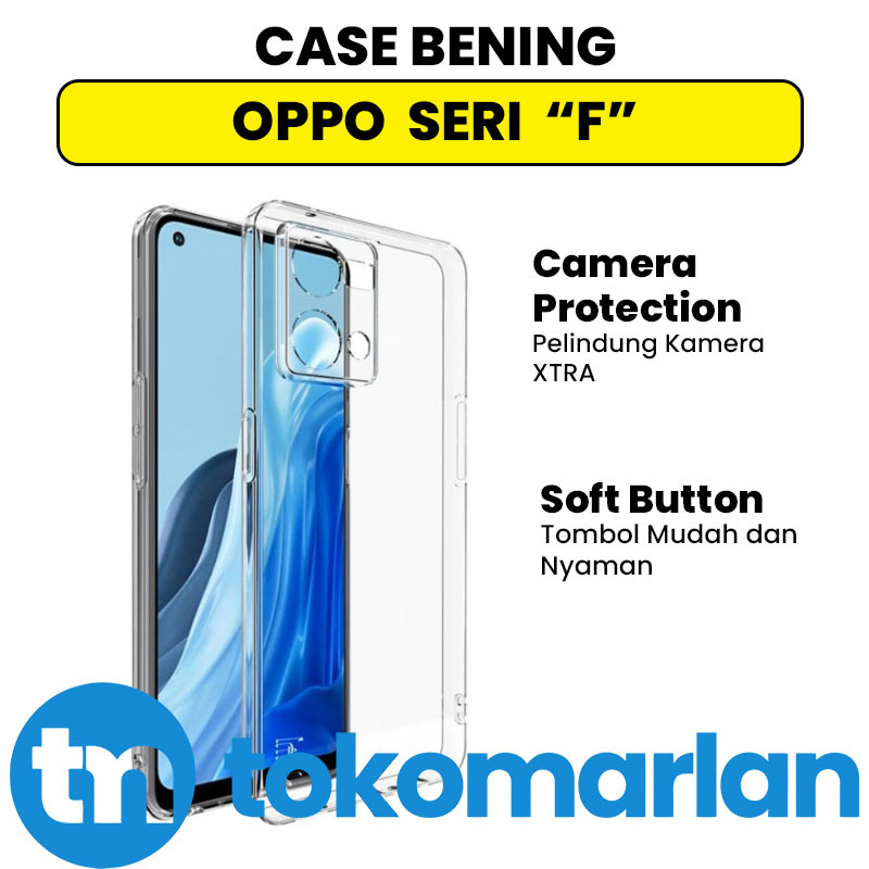 NEW Case Airbag OPPO F1 F1S F3 F5 F7 F9 F9 F11 F17 F19 F19S F21  F23 PRO PLUS 4G 5G Warna Soft Benin