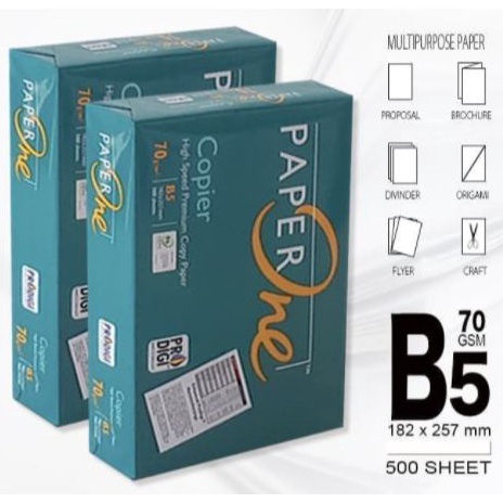 

KODE MWQET GrabGojek PAPERONE UKURAN B5 7 gr Termurah Kertas Fotocopy Print Rim