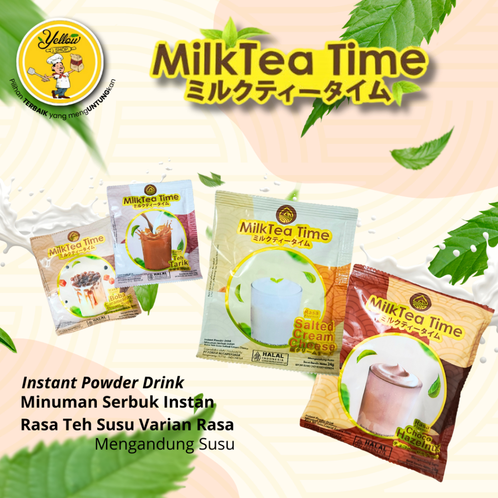 

MILKTEA TIME SERBUK MINUMAN INSTAN RASA TEH SUSU BERVARIAN RASA /BUNGKUS 24GR