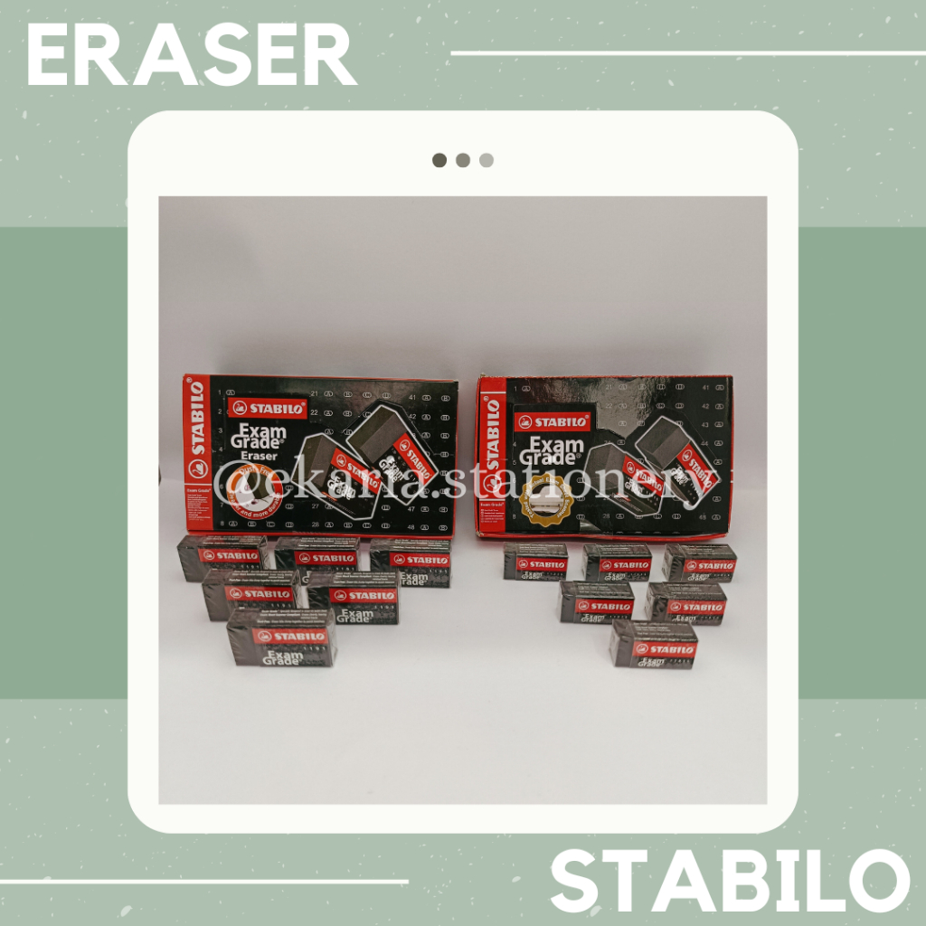 1 PCS | PENGHAPUS STABILO | STABILO ERASER | SETIP STABILO | EKARIA STATIONERY