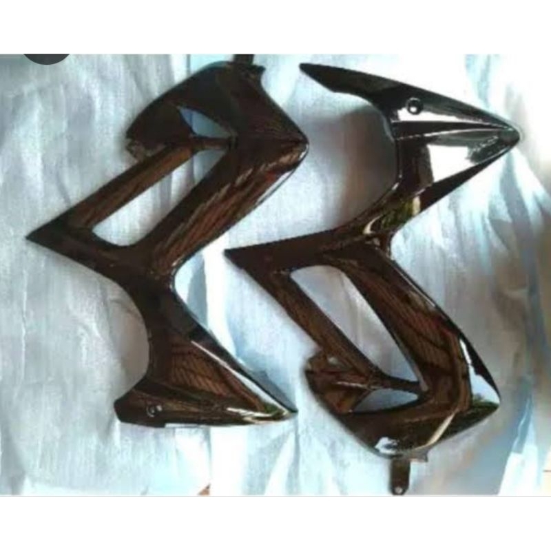 fairing cowling lower sayap kanan kiri Suzuki Satria Fu karbu warna hitam CKD SCD BARONG ORI SGP