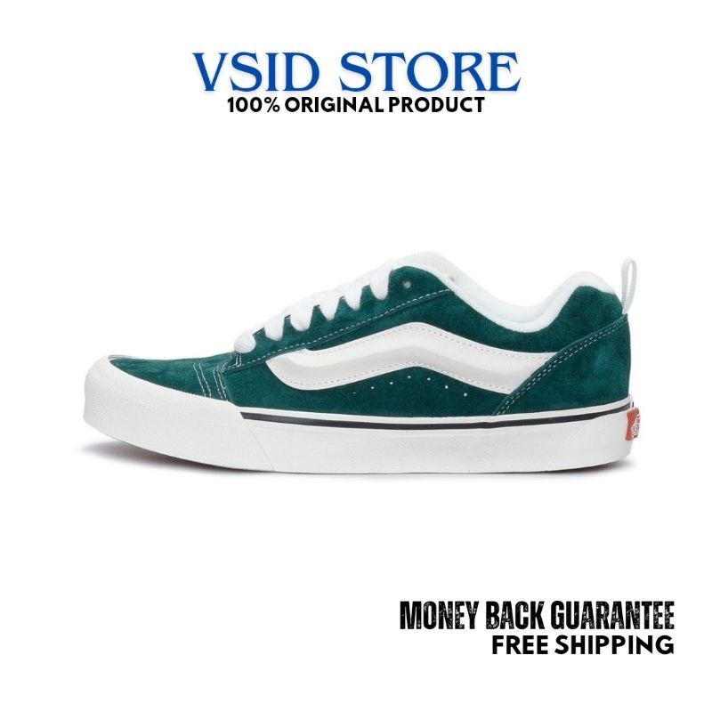 VANS KNU SKOOL PIG SUEDE GREEN BNIB 100% ORIGINAL