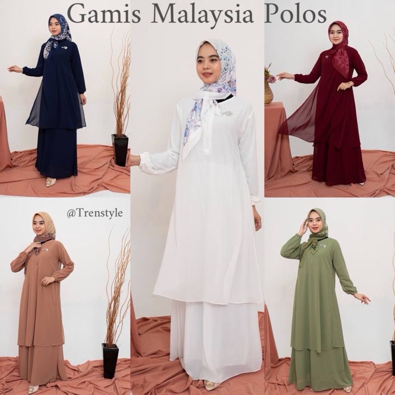 KODE Q78G BAJU GAMIS MALAYSIA BAJU KURUNG MALAYSIA POLOS PREMIUM BUSUI FRIENDLY