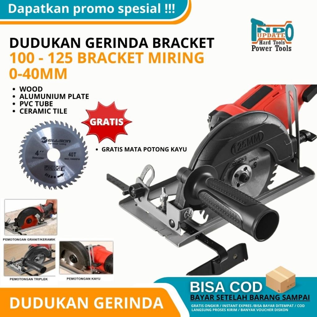 Dudukan Gerinda Stand Holder Gerinda Circular Saw Mesin Pemotong Yang Dimodifikasi Dengan Penggiling