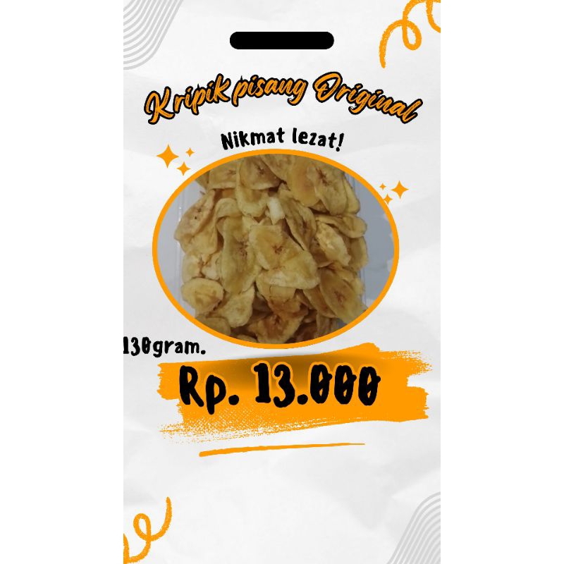 

kripik pisang original 130gram