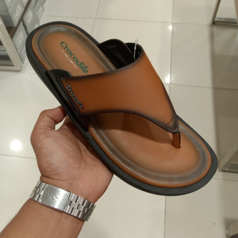 CROCODILE SANDAL JEPIT KULIT FLAT PRIA ORIGINAL