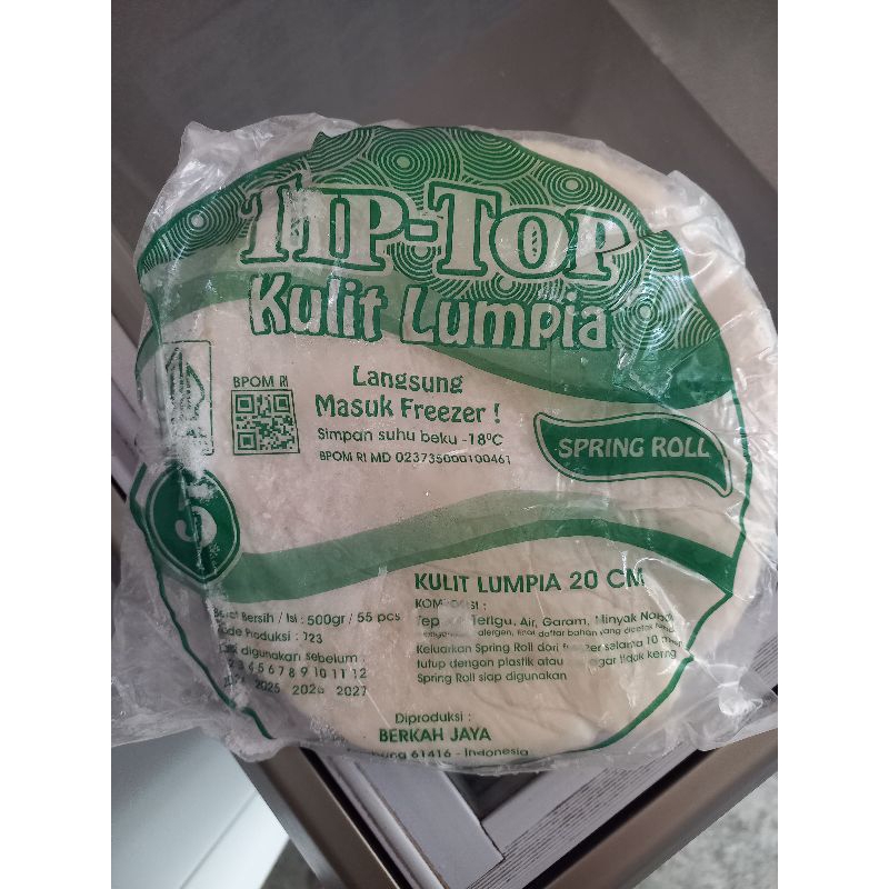 

Tip top kulit lumpia / pisang aroma spring roll
