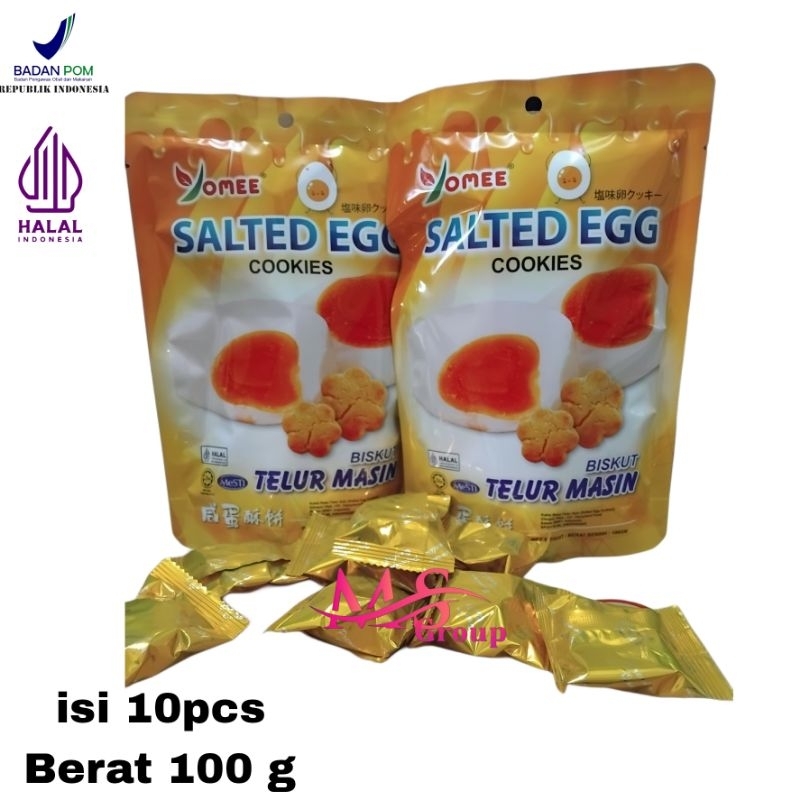 

KUE COOKIES SALTED EGG isi 100 g YOMEE COOKIES