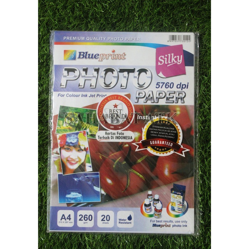 

KODE YZGP BLUEPRINT PHOTO PAPER SILKY A4 26 GSM KERTAS FOTO MURAH