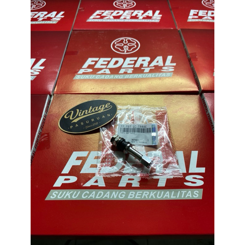 Pentil Ban Tubeless Besi Cop Tubles Panjang Chrome TR48E Original Federal