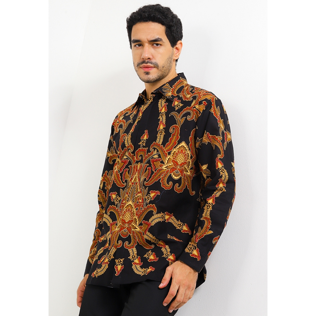 DANAR HADI - Kemeja Batik PA Sekar Pergola - 2SKPG.78.0724 - Hitam