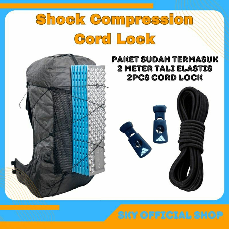 Shock Compression Cord Lock Ultralight Backpack