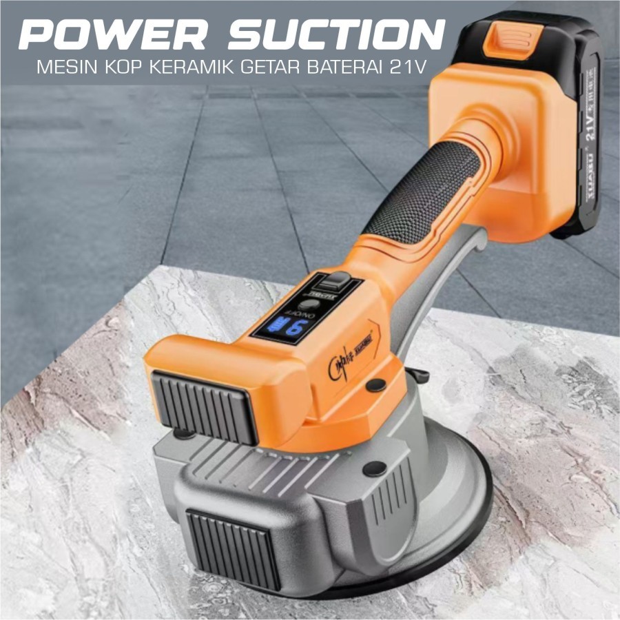 Mesin Kop Keramik Getar Baterai 21V Mesin Pasang Perata Keramik