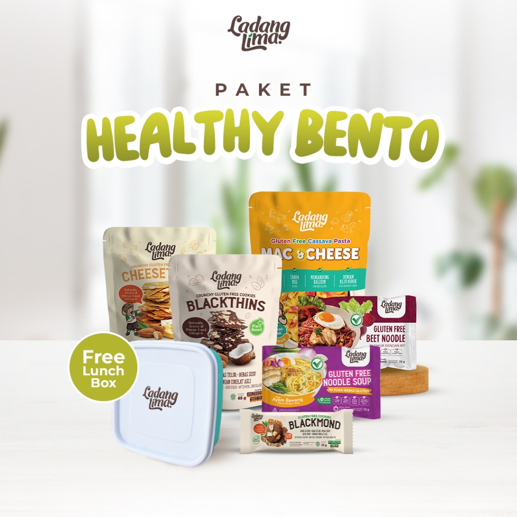 

PAKET HEALTHY BENTO (Free Lunch Box) - Ladang Lima Gluten Free & Healthy Food