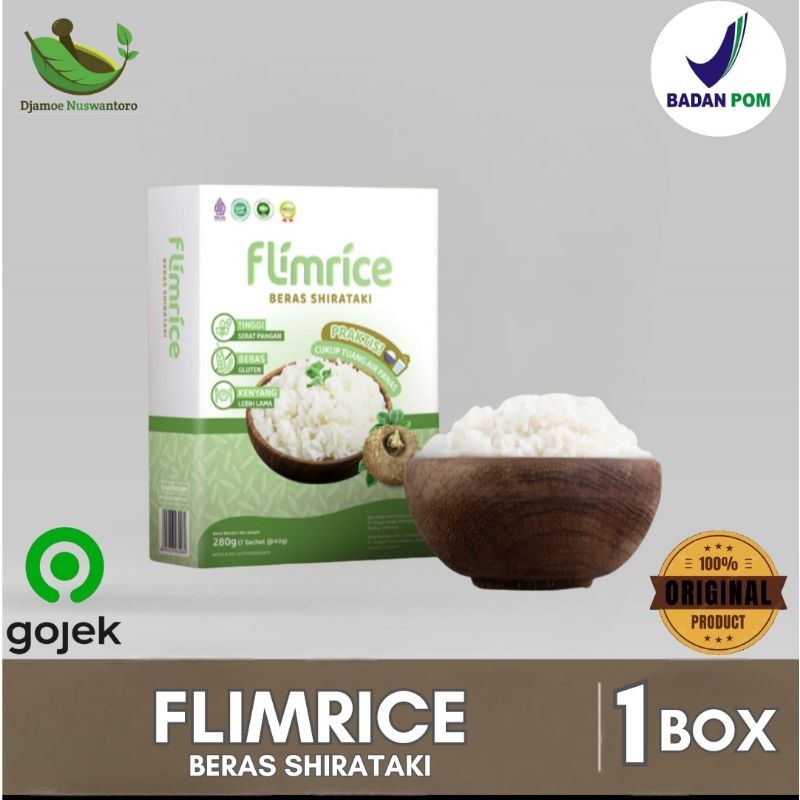 

FLIMRICE NASI SHIRATAKI BERAS MEMBANTU PROSES PROGRAM DIET BY FLIMTY FLIMEAL FLIMRICE - 1 BOX ISI 7 SACHET