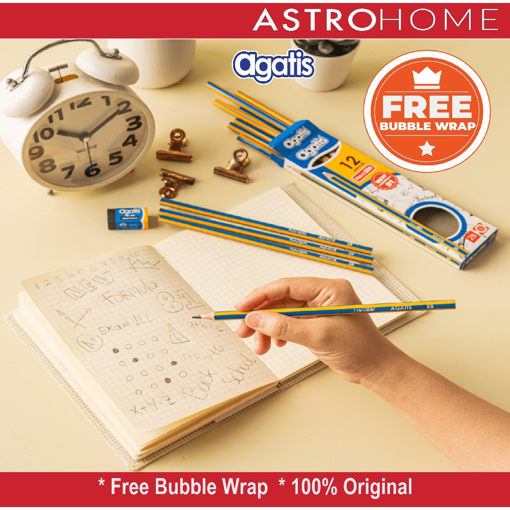 

Pensil Kayu Tulis Serut Ujian Sekolah Agatis Neopex Hexagonal Graphite Pencil 2B (12 Pcs)