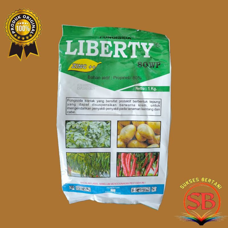 FUNGISIDA LIBERTY 80 WP - 1 KG BAHAN AKTIF PROPINEP 80 %