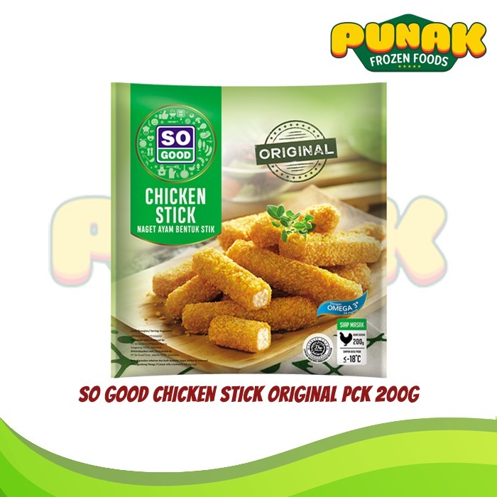 

SO GOOD CHICKEN NUGGET STICK NAGET AYAM STIK 200g