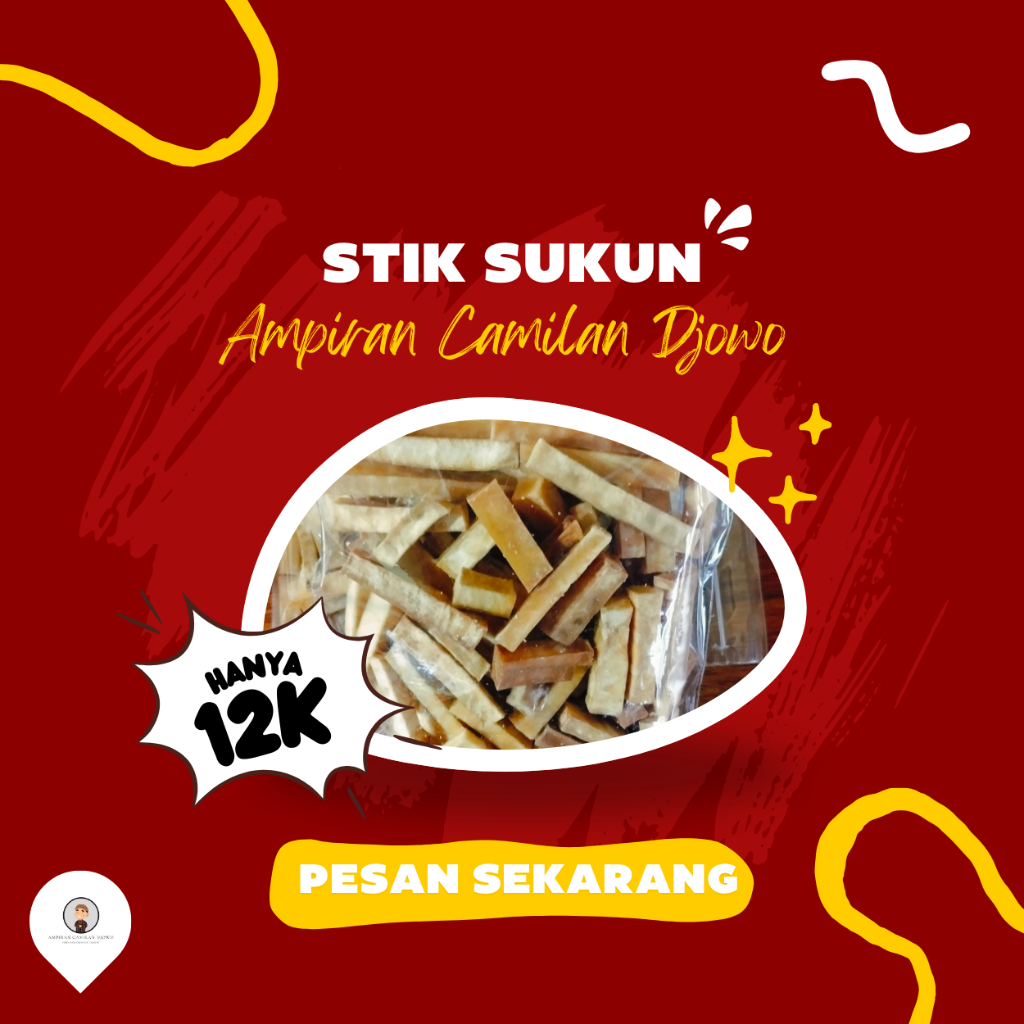 

STIK SUKUN MENTEGA ENAK RENYAH / Stik Sukun 160gr / Snack Renyah - Ampiran Camilan Djowo