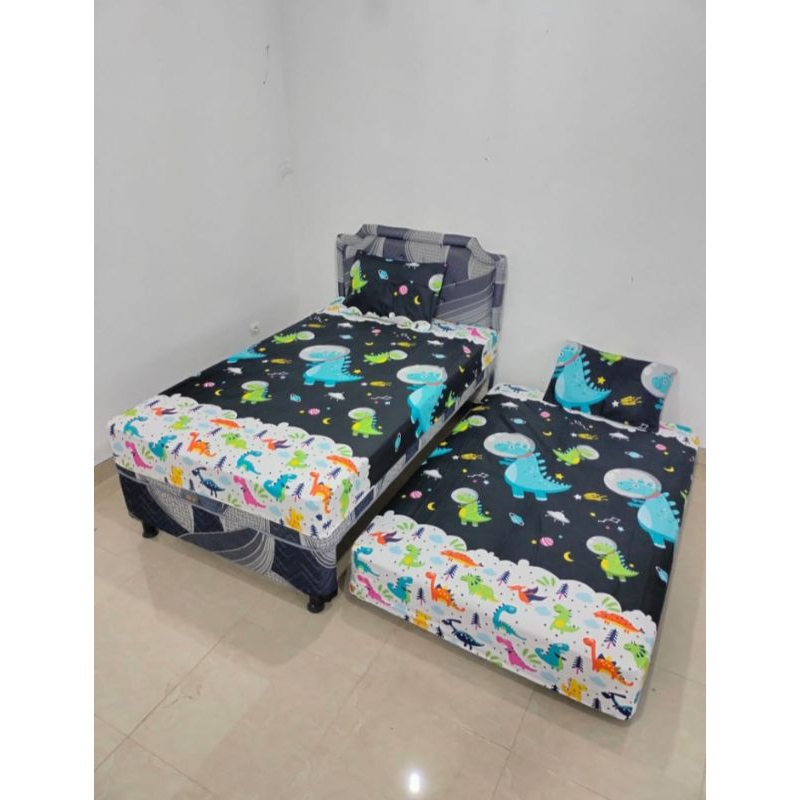 Sprei flat Bantal Anak Motif Dinosaurus