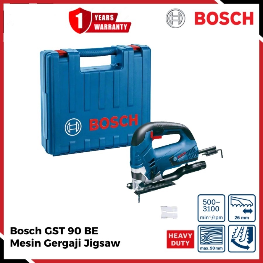 Gergaji Ukir Bosch GST 90 BE Professional Gergaji Ukir GST90BE Mesin Gergaji Kayu Jigsaw Listrik 650