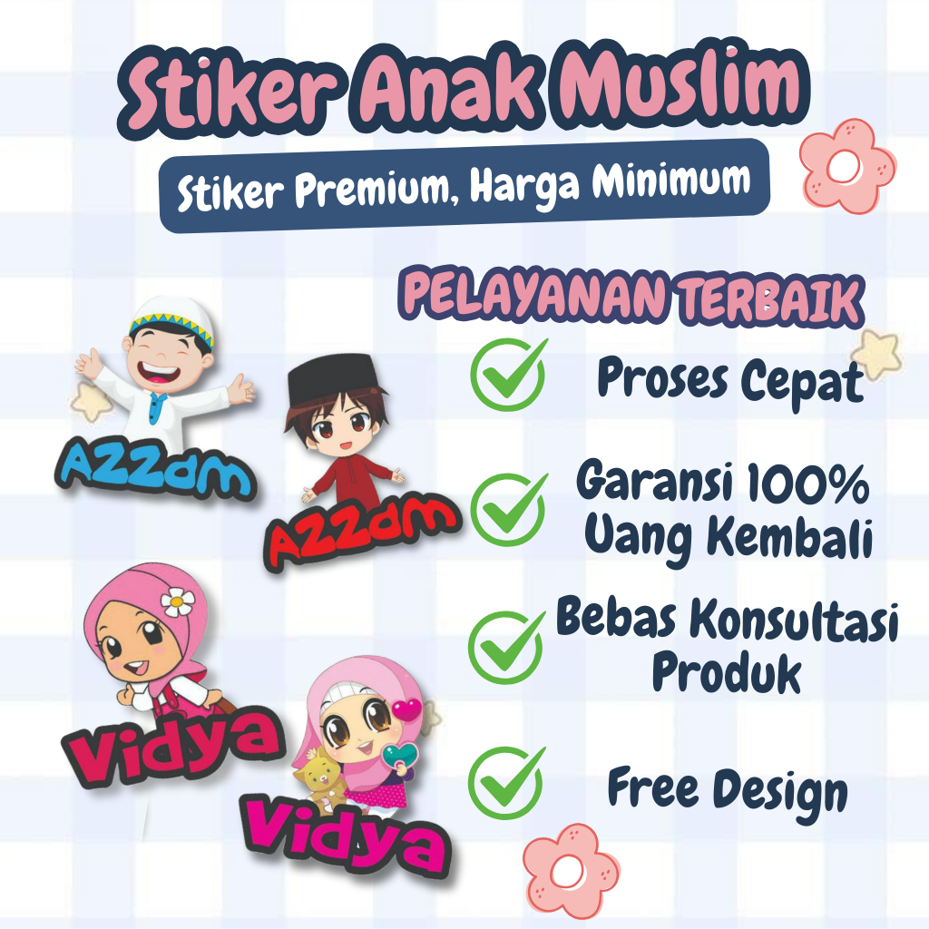 

Stiker Nama Sticker Nama Sticker Label Nama Custom Karakter Muslim B Anti Air [PURNAMA STICKER]