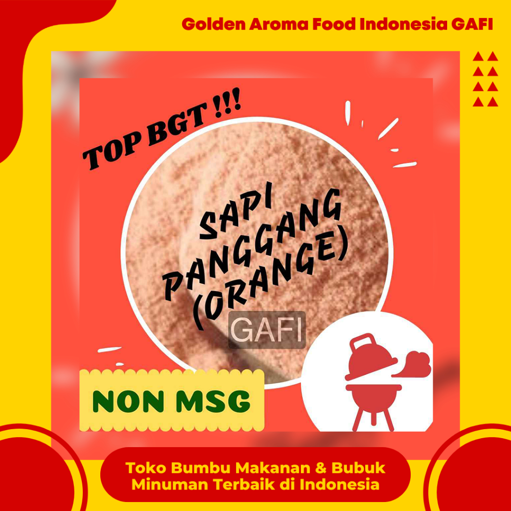 

Bumbu Tabur Rasa Sapi Panggang Orange NON MSG 1 kg Enak Murah Lezat Gurih, Orange Roast Beef Flavor NON MSGSeasoning Powder 1kg