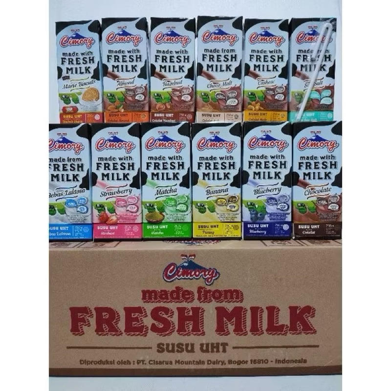 

SUSU CIMORY UHT MILK 250ML 1 KARTON ISI 24 ALL VARIAN RASA LENGKAP